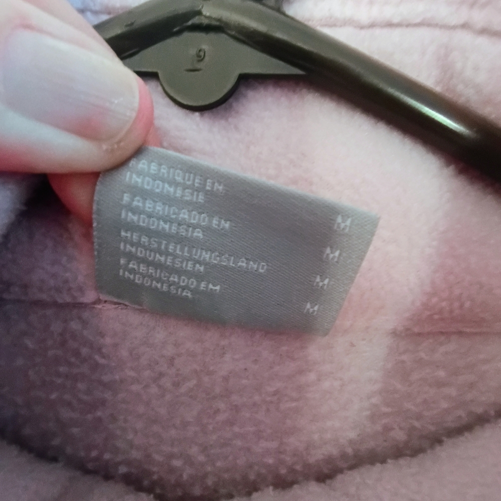 Columbia Pink Fleece Jacket Womens Medium Full Zip Outdoor Hiking Coat - Picture 3 of 10